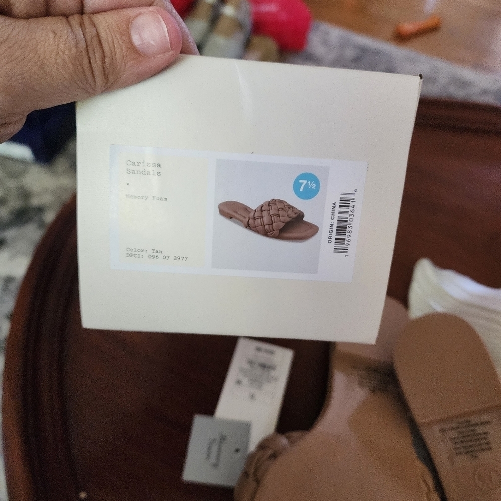AA - a new day Carrissa Sandals (Memory Foam) Tan 7.5 - Picture 6 of 8